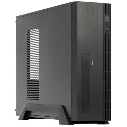 Корпус mATX CHIEFTEC UE-02B-OP, Slim-Tower, без БП, черный