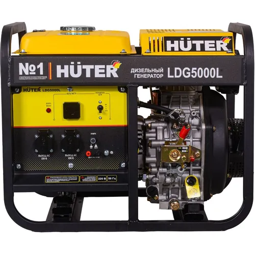 Дизельный генератор Huter LDG 5000L, 220/12 В, 3.3кВт [64/2/11]