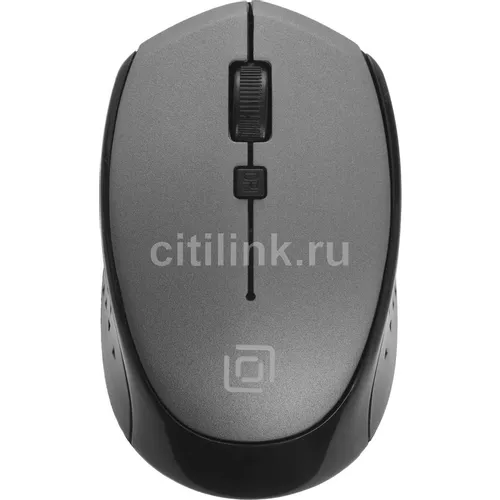 Мышь беспроводная Oklick 488MW, радио, оптическая, USB, 1600dpi, черный и серый [1196571]
