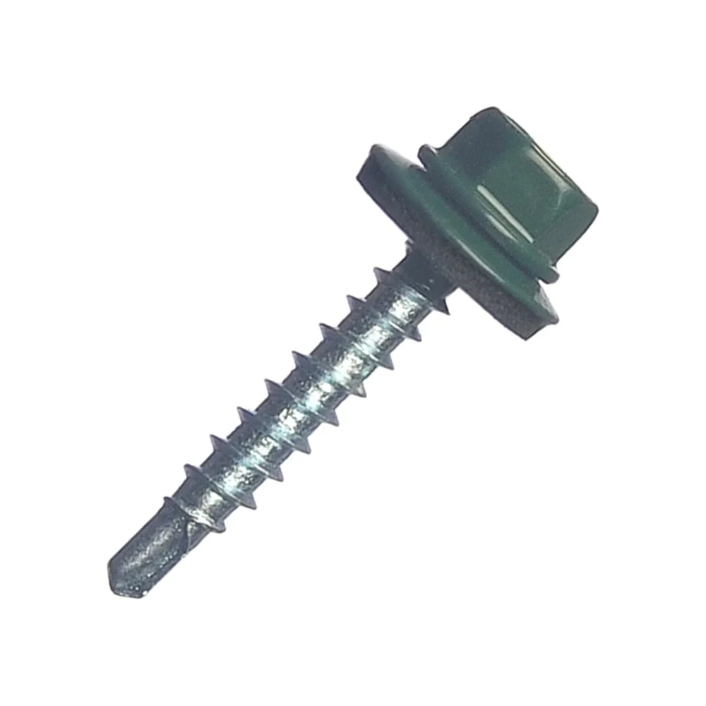 Кровельный саморез МЕТАЛЛСЕРВИС 4.8x29 RAL 6005 200 шт. 1220549