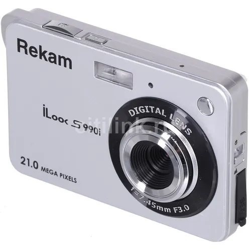Цифровой компактный фотоаппарат Rekam iLook S990i, серебристый
