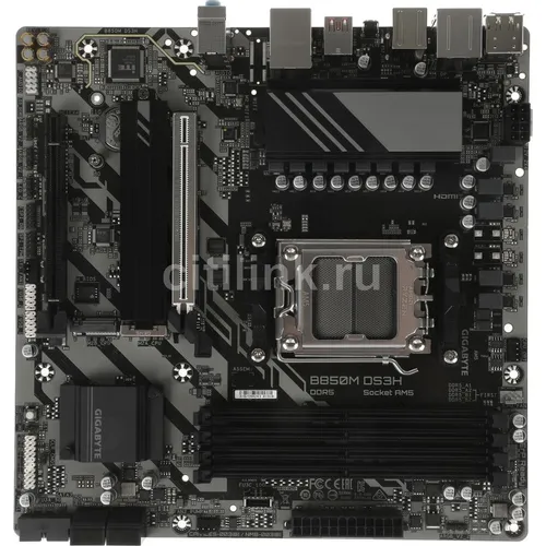 Материнская плата Gigabyte B850M DS3H, Socket AM5, AMD B850, mATX, Ret