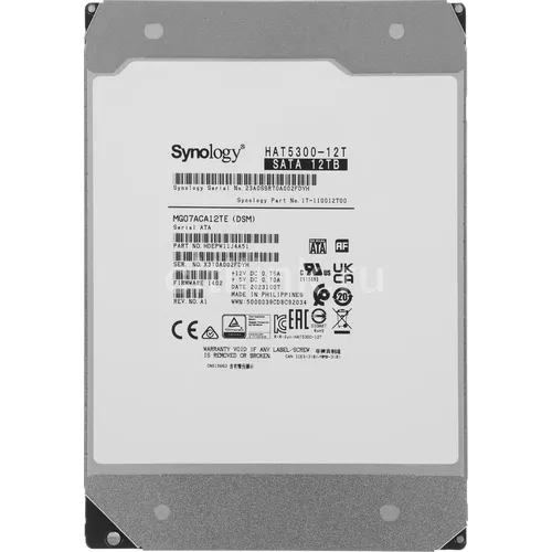 Жесткий диск SYNOLOGY HAT5300-12T 12ТБ SATA, 7200об/мин, 3.5"