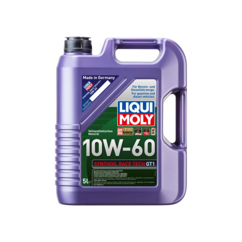 Синтетическое моторное масло LIQUI MOLY Synthoil Race Tech GT1 10W-60, SN, A3/B4 8909