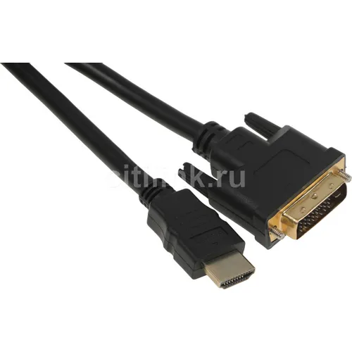 Кабель DVI HDMI (m) (прямой) - DVI-D (m) (прямой), круглое, 3м