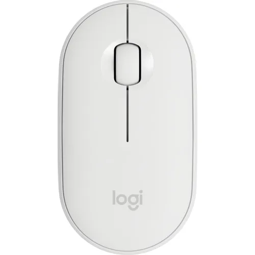 Мышь беспроводная Logitech Pebble M350, Bluetooth/Радио, оптическая, USB, 1000dpi, белый [910-005541]