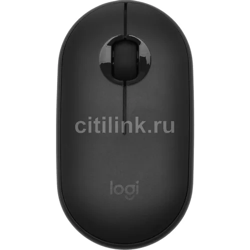 Мышь беспроводная Logitech Pebble M350, Bluetooth/Радио, оптическая, USB, 1000dpi, темно-серый [910-005576]
