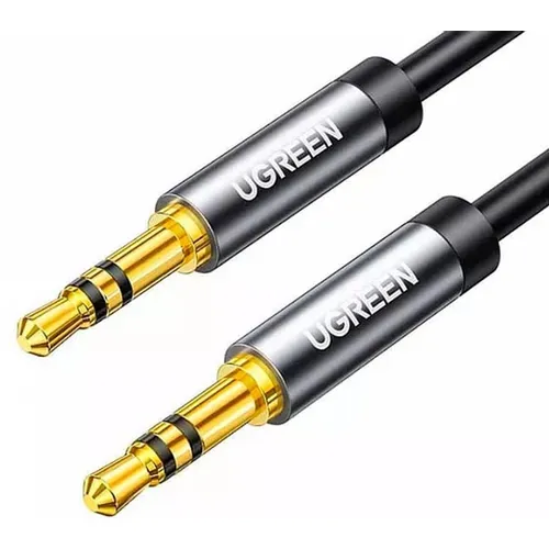 Кабель UGREEN AV119, Jack 3.5 (m) (прямой) - Jack 3.5 (m) (прямой), ферритовый фильтр , круглое, 1.5м, черный [10734]