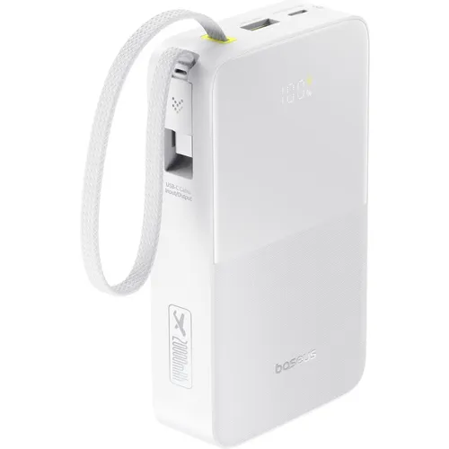 Внешний аккумулятор (Power Bank) BASEUS EnerFill FC51 Bipow 2 Pro, 20000мAч, белый [e0027700]