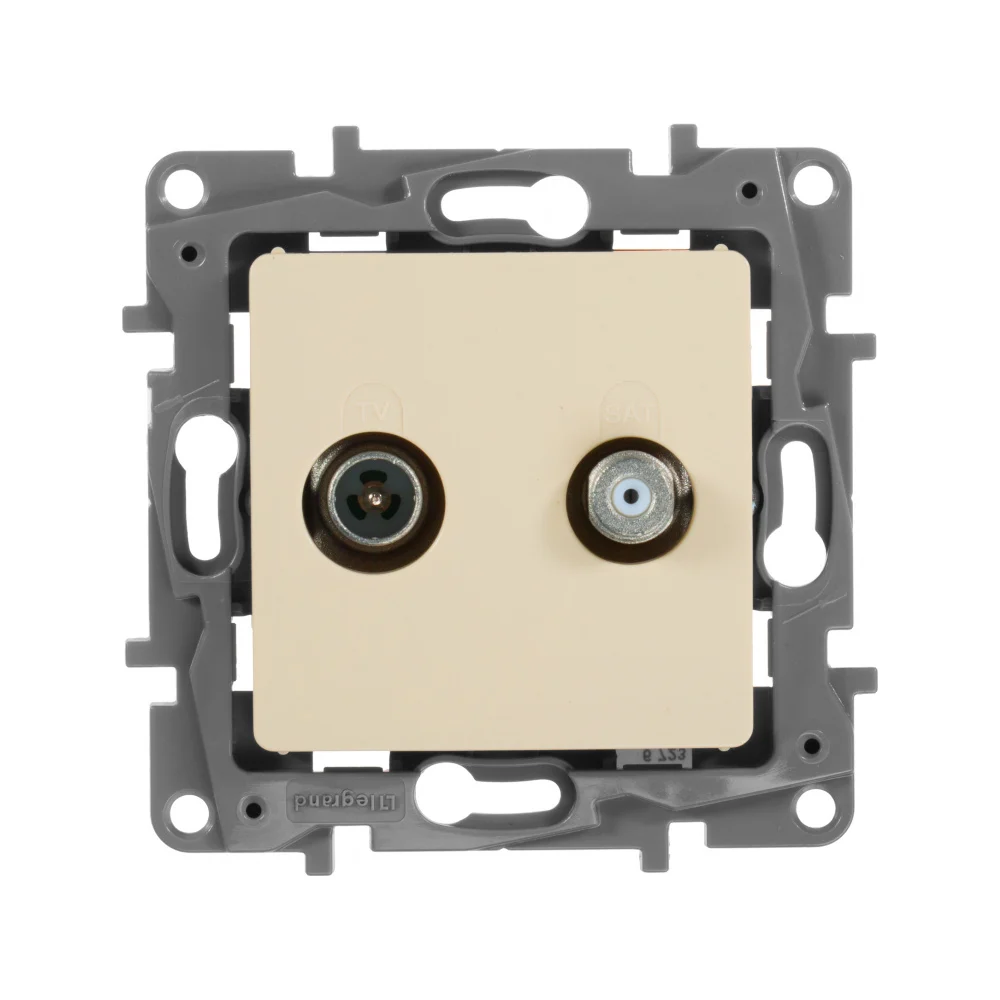 Двухкабельная tv/sat розетка Legrand ETIKA 672357