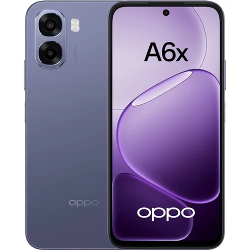 6.75" Смартфон OPPO A6x 6/256Gb, NFC, IPS, 120Гц, 6100мAч, темно-фиолетовый