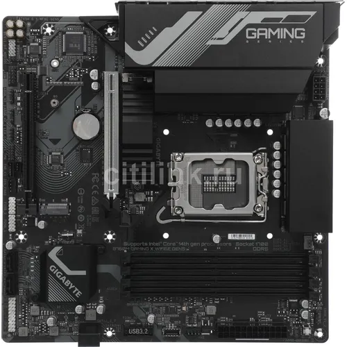 Материнская плата Gigabyte B760M GAMING X WIFI6E GEN5, Socket LGA 1700, Intel B760, mATX, Ret