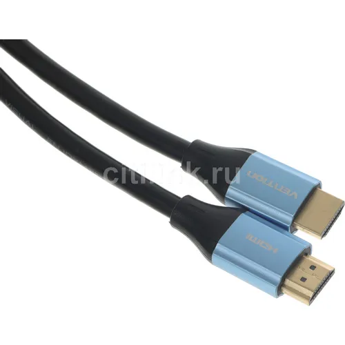 Кабель аудио-видео VENTION ALHSG, HDMI (m) - HDMI (m), ver 2.0, AWG30, омедненный, 1.5м, GOLD, черный