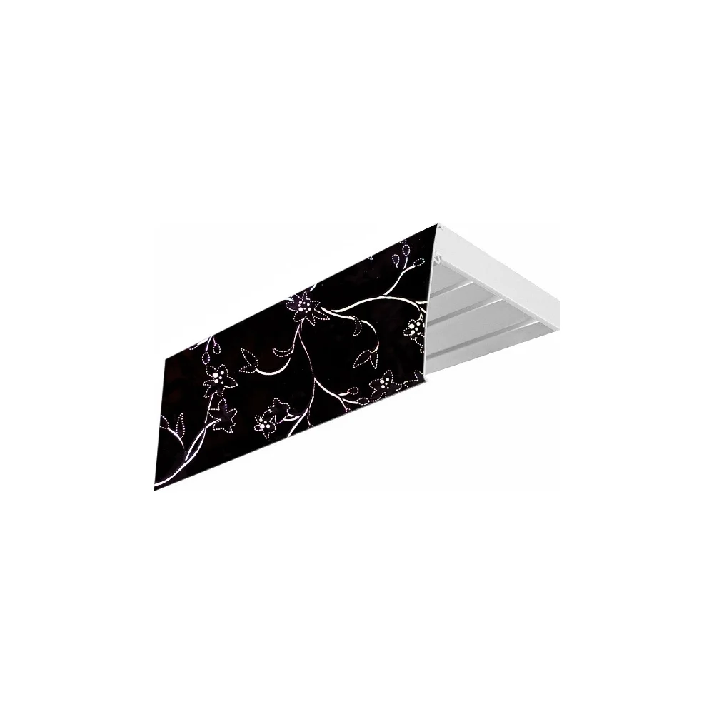 Трехрядный карниз Эскар ЭКОНОМ Романтика black 343430160