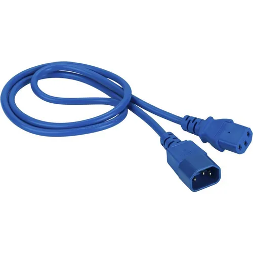 Шнур питания Lanmaster (LAN-PP13/14-1.5-BL) C13-С14 проводник.:3x0.75мм2 1.5м 250В 10А синий