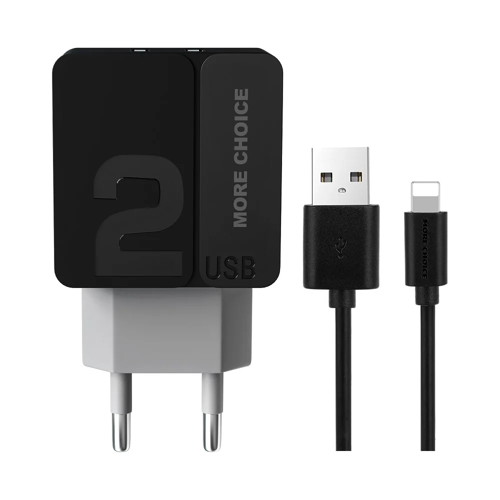 Зарядное устройство для смартфона More Choice NC46i Black Grey