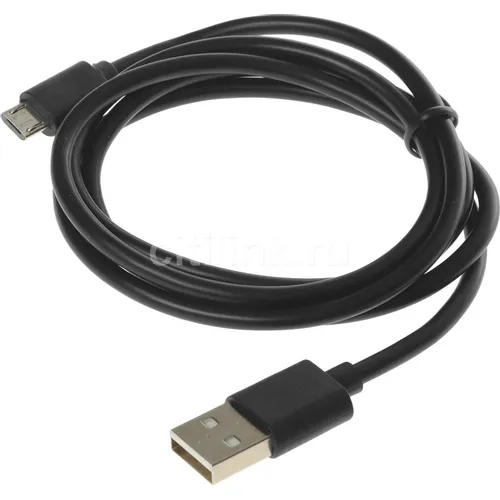 Кабель KINGPRICE KP-microUSB-2.4A-1m, micro USB (m) - USB (m), 1м, 2.4A, черный