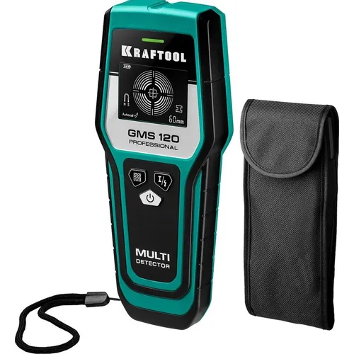 Детектор проводки Kraftool GMS 120, глубина до: 12см, с автокалибровкой [45298]