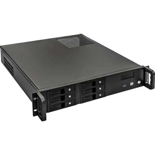 Корпус для сервера монтируемый в стойку EXEGATE Pro 480-HS06/800ADS, 2U, 800 Вт, черный [ex279756rus]