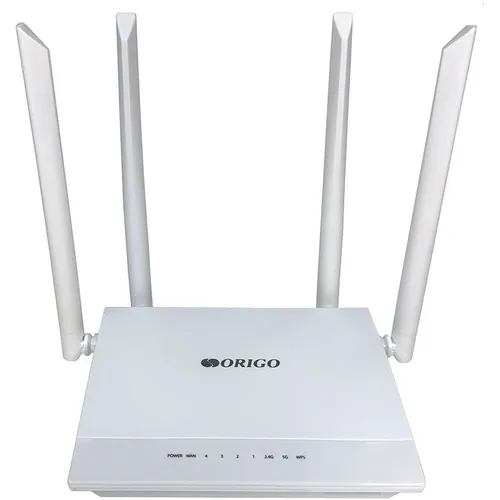 Маршрутизатор ORIGO AC1200, Wi-Fi 5, AC1200, 2.4/5ГГц, 4 LAN, белый [owr1240acg/a1a]