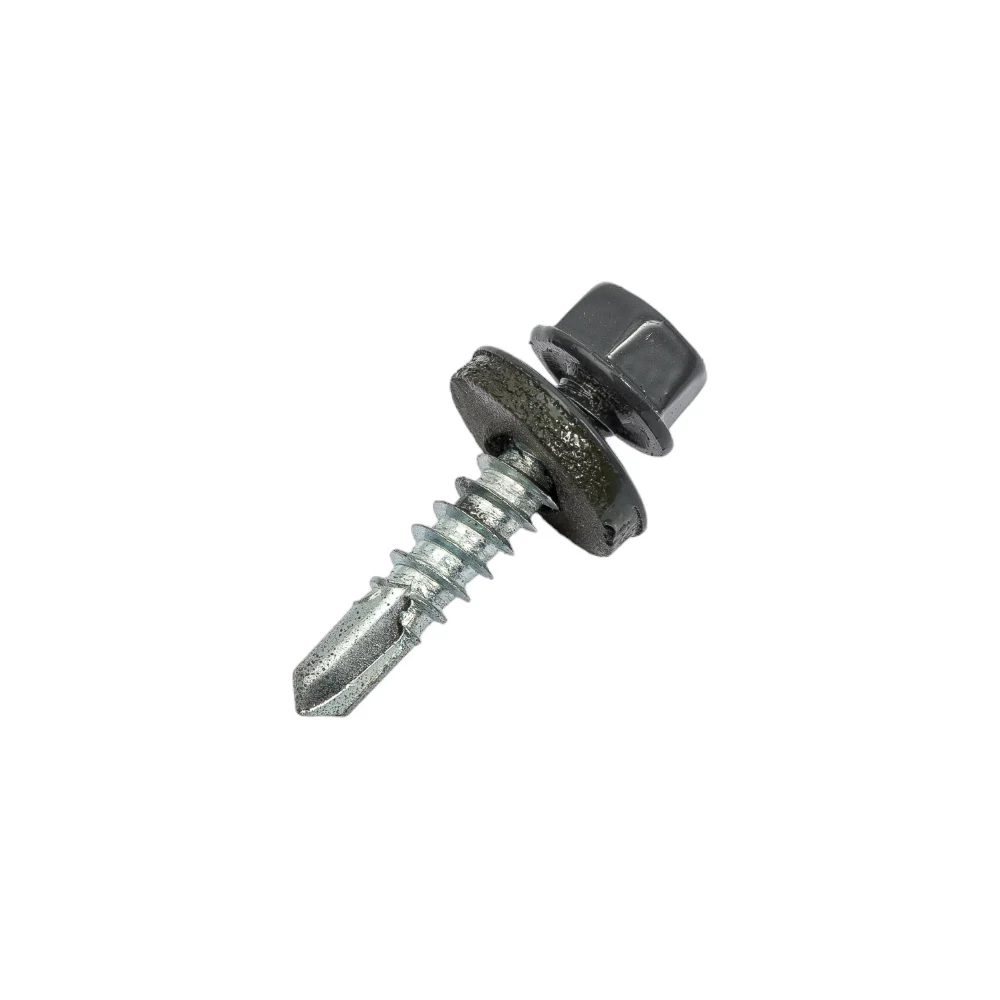 Кровельный саморез КРЕП-КОМП 5,5x25 RAL7024 серый графит 250 шт. ск55257024кф