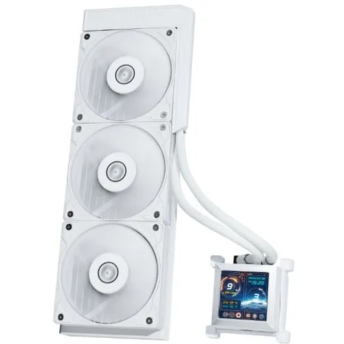 Система водяного охлаждения Lian Li HydroShift LCD 360S, LCD, 4-pin, 120мм, белый, retail [g89.ghslcd36sw.r0]