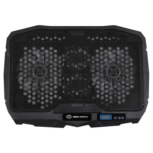 Подставка для ноутбука Digma D-NCP170-4, 17", 390х280х28 мм, 2хUSB, вентиляторы 4 х 70/125 мм, 750г, черный