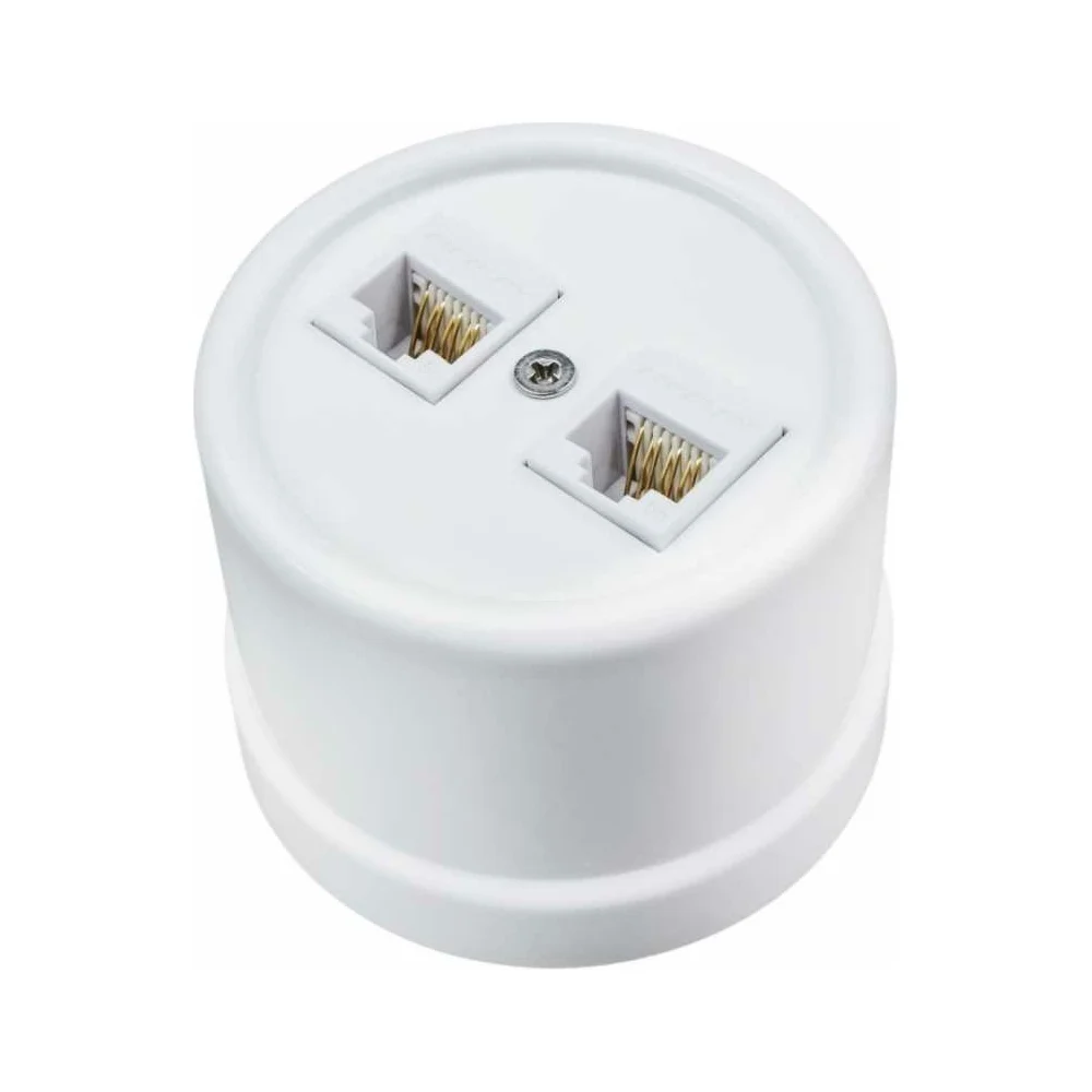 Информационная двойная розетка Bironi B1-302-01