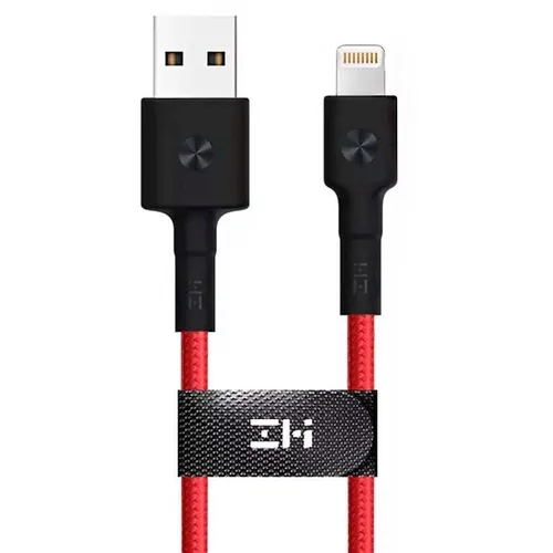 Кабель ZMI AL853, Lightning (m) - USB (m), 1.5м, MFI, 3A, красный