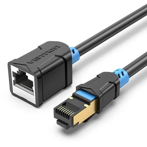 Патч-корд VENTION IBLBI литой (molded), STP, кат.6, 3м, 4 пары, 24AWG, медь, многожильный, черный