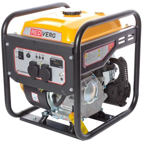 Бензиновый генератор REDVERG RD-IG3300H-O, 220 В, 3.3кВт [rd-ig3300h-о]