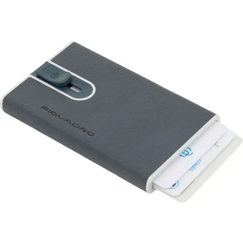 Чехол для кредитных карт Piquadro Black Square PP4825B3R/BLU4, кожа натуральная, темно-синий