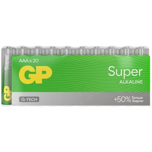 AAA Батарейка GP Super Alkaline 24AA21-2CRSWC20, 20 шт.