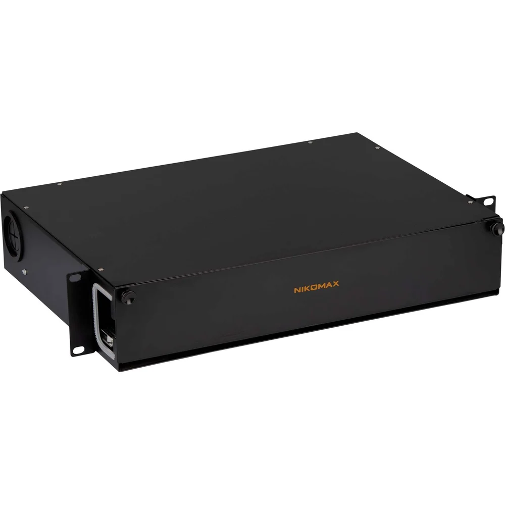 Металлический оптический органайзер NIKOMAX NMC-OKFP-SL-2U-BK
