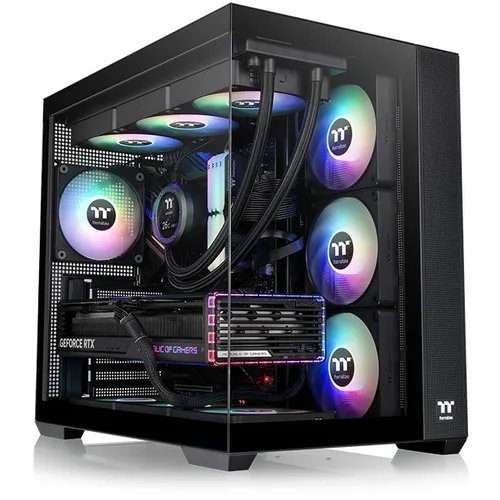 Корпус ATX Thermaltake View 380 TG ARGB, Midi-Tower, без БП, черный [ca-1z2-00m1wn-00]