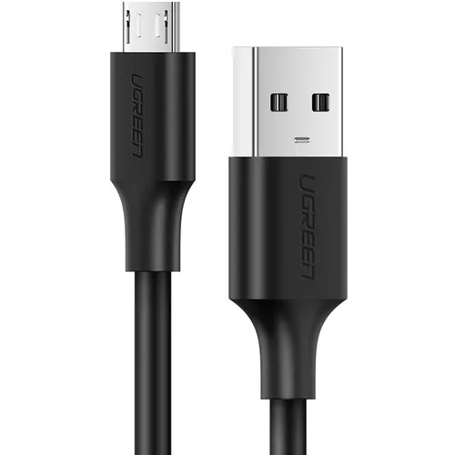 Кабель UGREEN US289, micro USB (m) - USB (m), 1.5м, 2A, черный [60137]