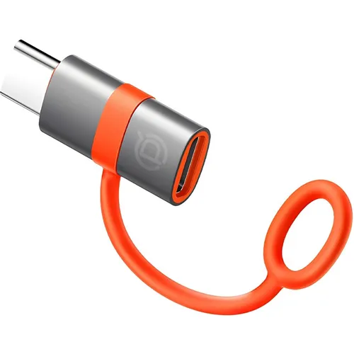 Адаптер PERO AD17, USB Type-C (m) - Lightning (f), серый [prad17]