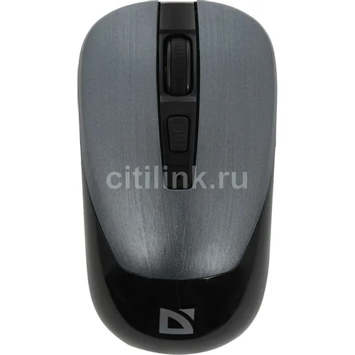 Мышь беспроводная Defender Wave MM-995, радио, оптическая, USB, 1600dpi, серебристый [52993]