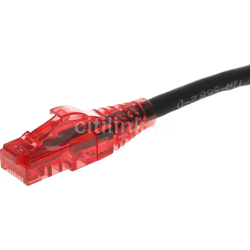 Патч-корд Hyperline PC-LPM-UTP-RJ45-RJ45-C5e-0.15M-LSZH-BK, вилка RJ-45, вилка RJ-45, кат.5E, LSZH, 0.15м, черный