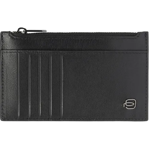 Чехол для кредитных карт Piquadro Blue Square PP6561B3R/N, кожа натуральная, черный