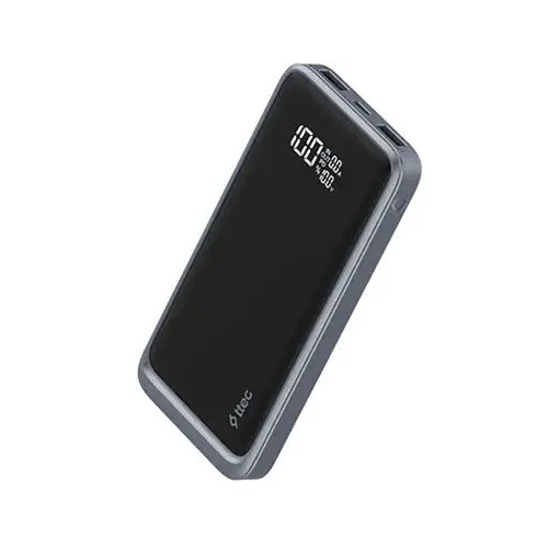Внешний аккумулятор (Power Bank) TTEC ReCharger LCD, 20000мAч, серый [2bb261gr]
