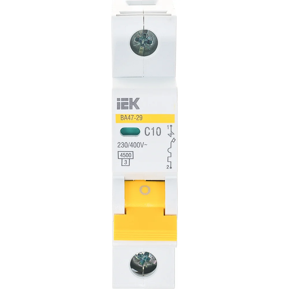 Автомат IEK ВА47-29 1п, C, 10А, 4.5кА MVA20-1-010-C