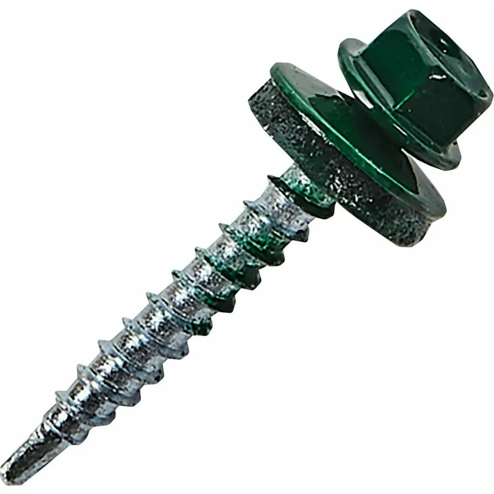 Кровельный оцинкованный саморез STARFIX 5,5x25 мм PT3 RAL 6005 4500 штук SM-31057-4500