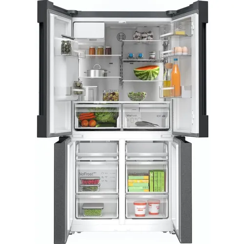 Холодильник трехкамерный Bosch Serie 6 KFI96AXEA Total No Frost, Side by Side, антрацит