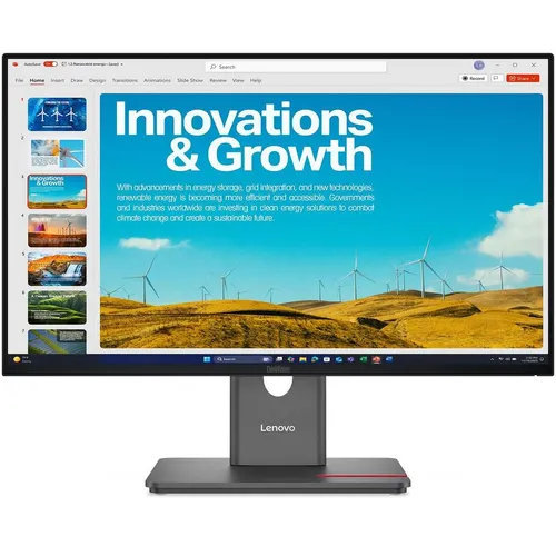 23.8" Монитор Lenovo ThinkVision P24QD-40, 2560x1440, IPS, 120Гц, 1хHDMI, 1хDP, черный [64b1gat1uk]