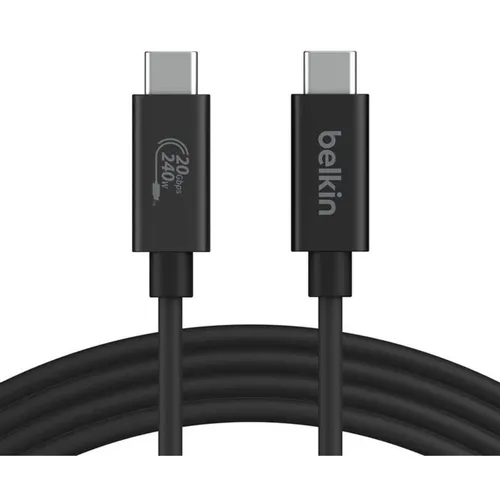 Кабель Belkin INZ004bt2MBK, USB Type-C (m) - USB Type-C (m), 2м, черный