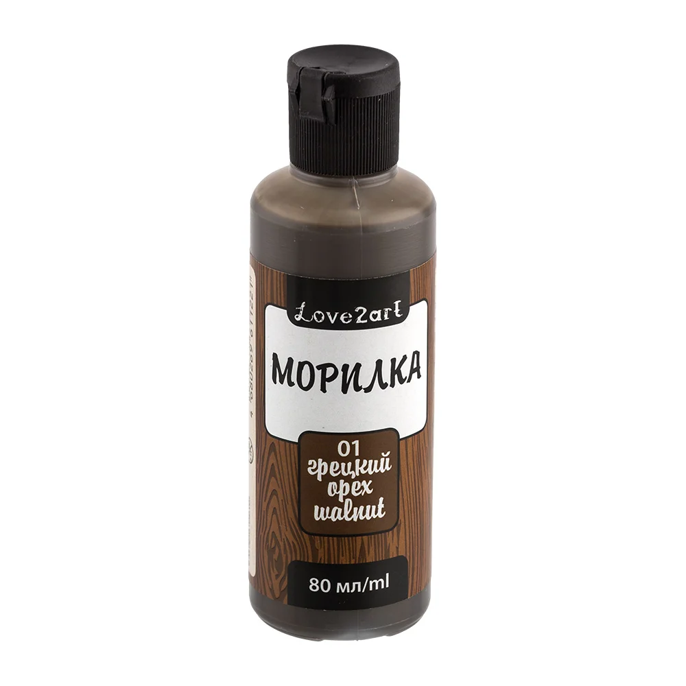 Морилка Love2art LAS-80 80 мл, 01 грецкий орех 365858
