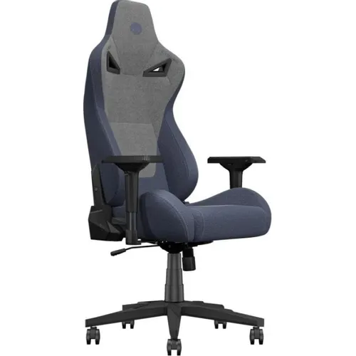 Кресло игровое KARNOX KX800519-MGPF, ткань, до 135кг, топ-ган, регулируемые 4D подлокотники, сине-серый