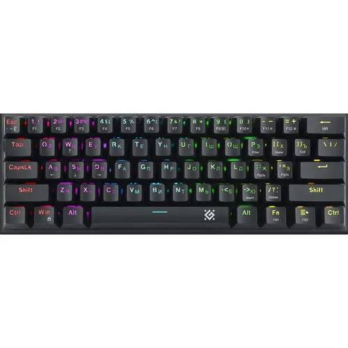 Клавиатура Defender Cairon GK-081, проводная, USB, механическая, черный [45081]