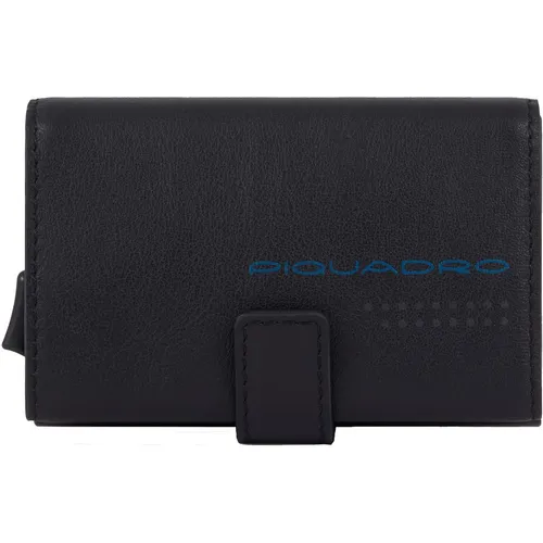 Чехол для кредитных карт Piquadro Urban PP5649UB00R/NGR, кожа натуральная, черный / серый